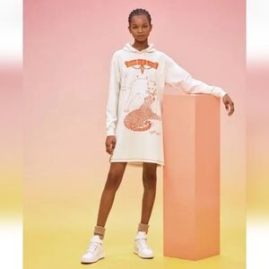 NWT Size 34 Hermes Jungle Love Hooded Sweatshirt Dress